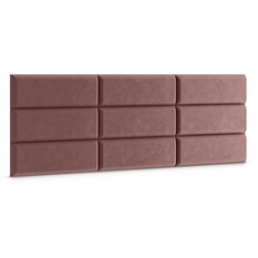 Panele tapicerowane 90x30 na ścianę prostokąt brudny róż - Miniaturka zdjęcia nr 3