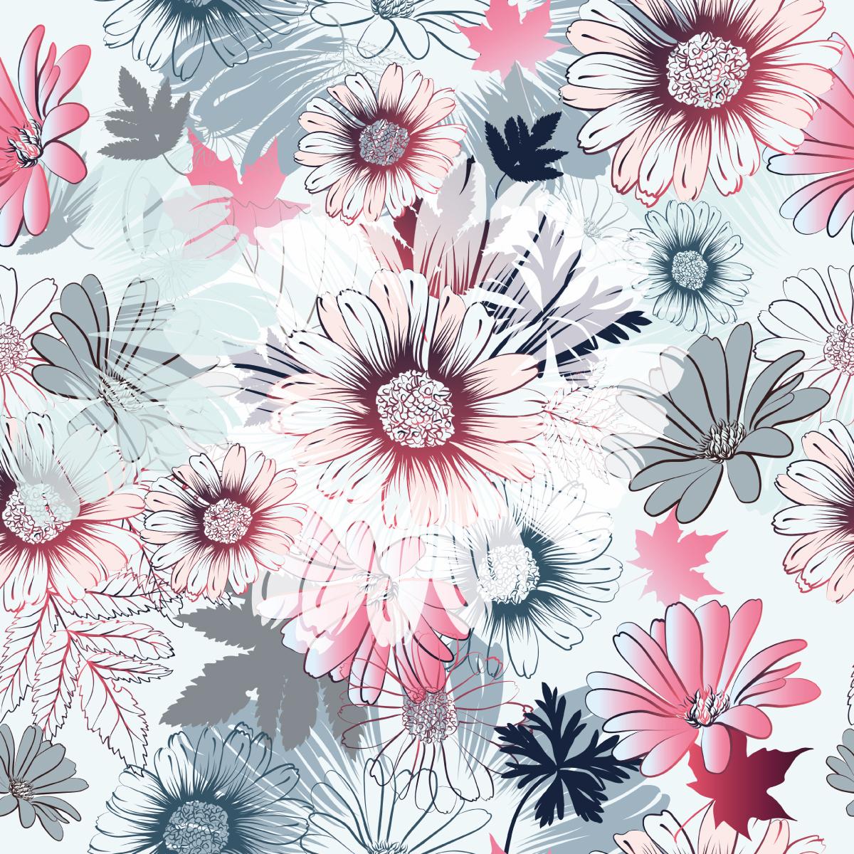Tapeta Kolorowe Wiosenne KWIATY Natura Do Salonu 53x1000  nr. 3