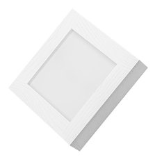 Panel LED 25 x 25 x 5 cm plafon z drewna biały 24W kinkiet do salonu - Miniaturka zdjęcia nr 1