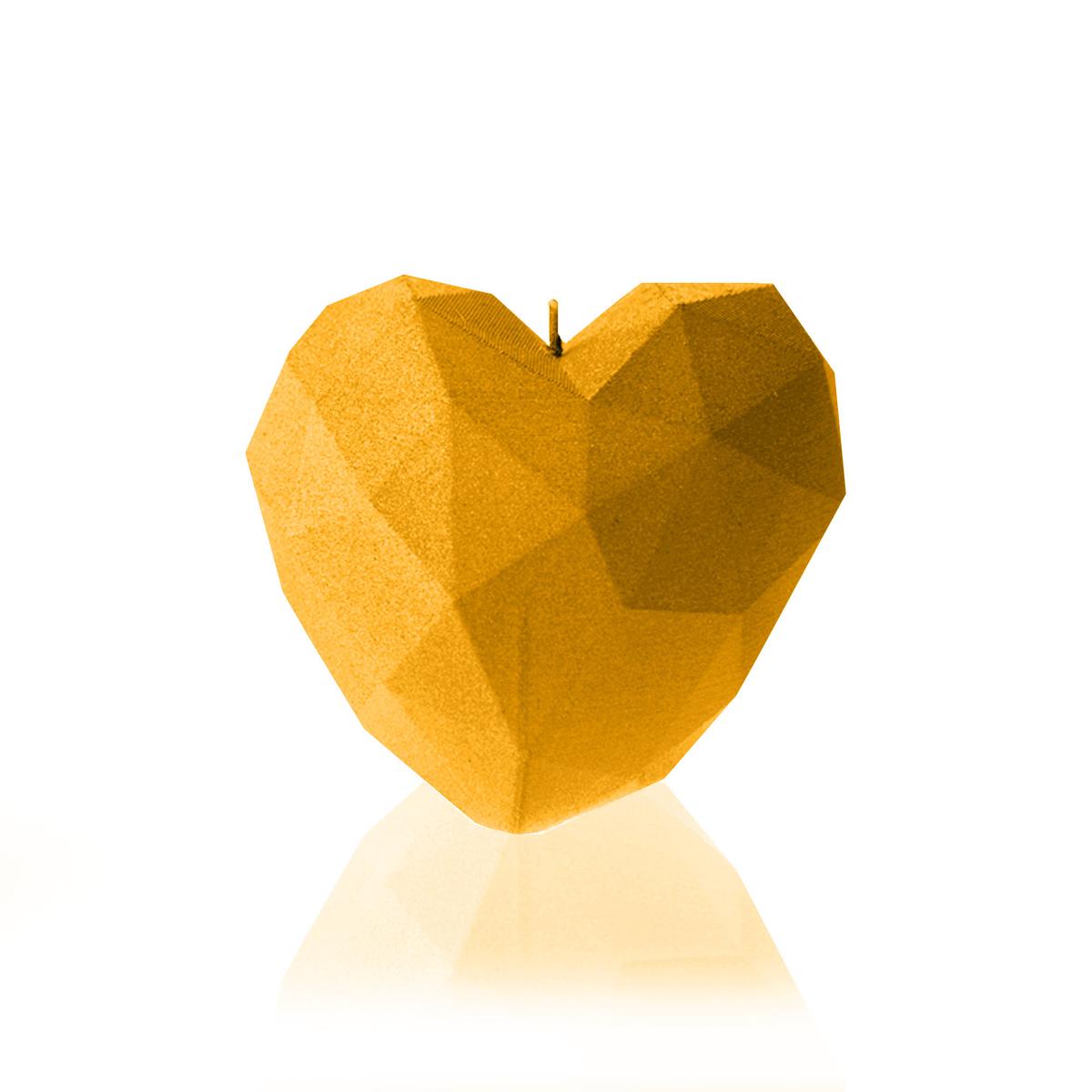 Świeca Heart Low-Poly Yellow nr. 1