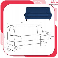 Wersalka sofa kanapa rozkładana Iza Family Meble - Miniaturka zdjęcia nr 8