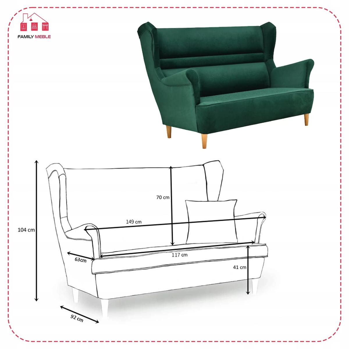 Zestaw wypoczynkowy sofa + 2 fotele Family Meble nr. 5