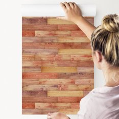 Tapeta Kolorowe Poziome DESKI Imitacja Drewna 3D 53x1000  - Miniaturka zdjęcia nr 6