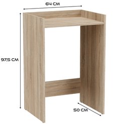 Szafka łazienkowa nad pralkę POLA NP 64x97,5x50 cm z półką do łazienki dąb sonoma - Miniaturka zdjęcia nr 3