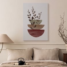 Obraz Na Płótnie Gałązki Liście Natura Styl Boho Minimalizm 30x40cm - Miniaturka zdjęcia nr 5