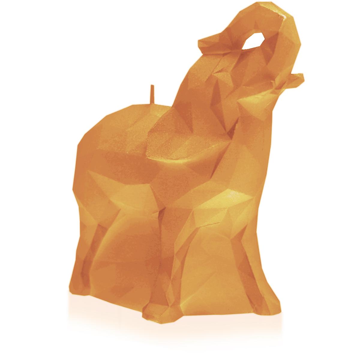 Świeca Elephant Low-Poly Yellow Small nr. 2