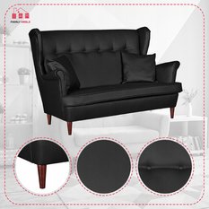 Zestaw wypoczynkowy eko skóra sofa + 2F+2P - Miniaturka zdjęcia nr 6