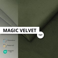 Łóżko Pojedyncze 90x200cm łóżko tapicerowane z pojemnikiem khaki do sypialni wezgłowie 120 cm - Miniaturka zdjęcia nr 13