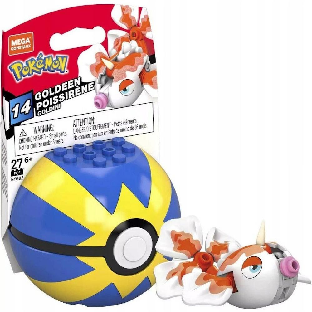 MEGA CONSTRUX POKEMON KLOCKI GOLDEEN + QUICK BALL