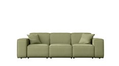 Sofa ogrodowa MALIBIU 245x88x103 cm wodoodporna UV 3-os + 2 poduszki do ogrodu jasnozielona