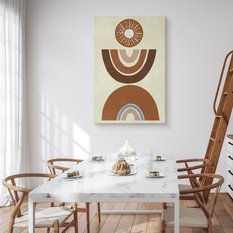 Obraz Do Salonu Abstrakcja Aztecki Wzór Styl Boho 70x100cm - Miniaturka zdjęcia nr 4