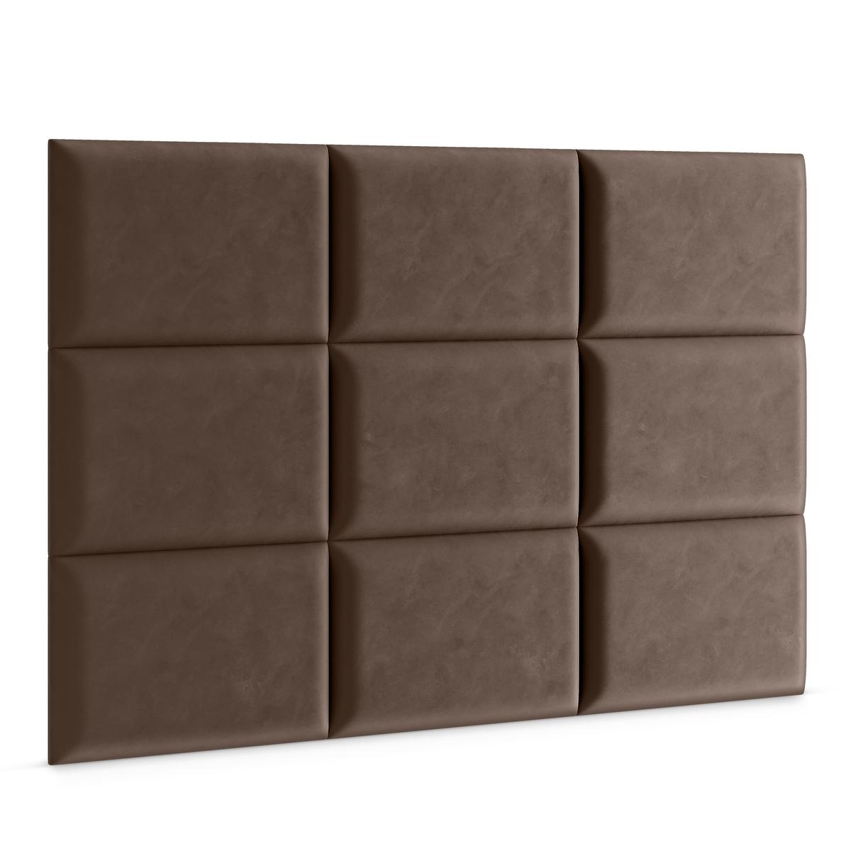 Panele tapicerowane 40x30 na ścianę prostokąt brązowy nr. 3