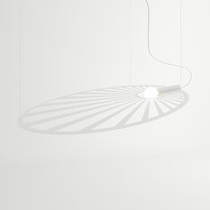 Lampa wisząca LEHDET biała 150x80x110cm nowoczesna E27 do salonu - Miniaturka zdjęcia nr 2