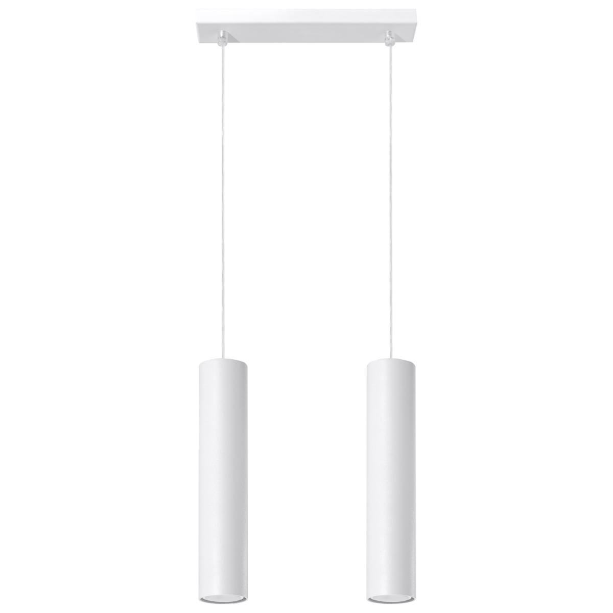 Lampa wisząca LAGOS 2 biały 90x6x30cm GU10 nowoczesna do salonu