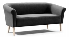 Sofa ESPERO 176x57x70 cm trzyosobowa  w stylu skandynawskim welur zielona do salonu - Miniaturka zdjęcia nr 2