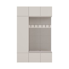 Garderoba szafa HAGA 238x150x35 cm do przedpokoju kaszmir beż - Miniaturka zdjęcia nr 8