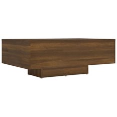 Stolik kawowy 85x55x31 cm brązowy dąb elegancki do salonu - Miniaturka zdjęcia nr 4