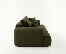 Kanapa z funkcją spania Mediolan 250x112x90 cm LOOP rozkładana trzyosobowa zieleń - Miniaturka zdjęcia nr 4