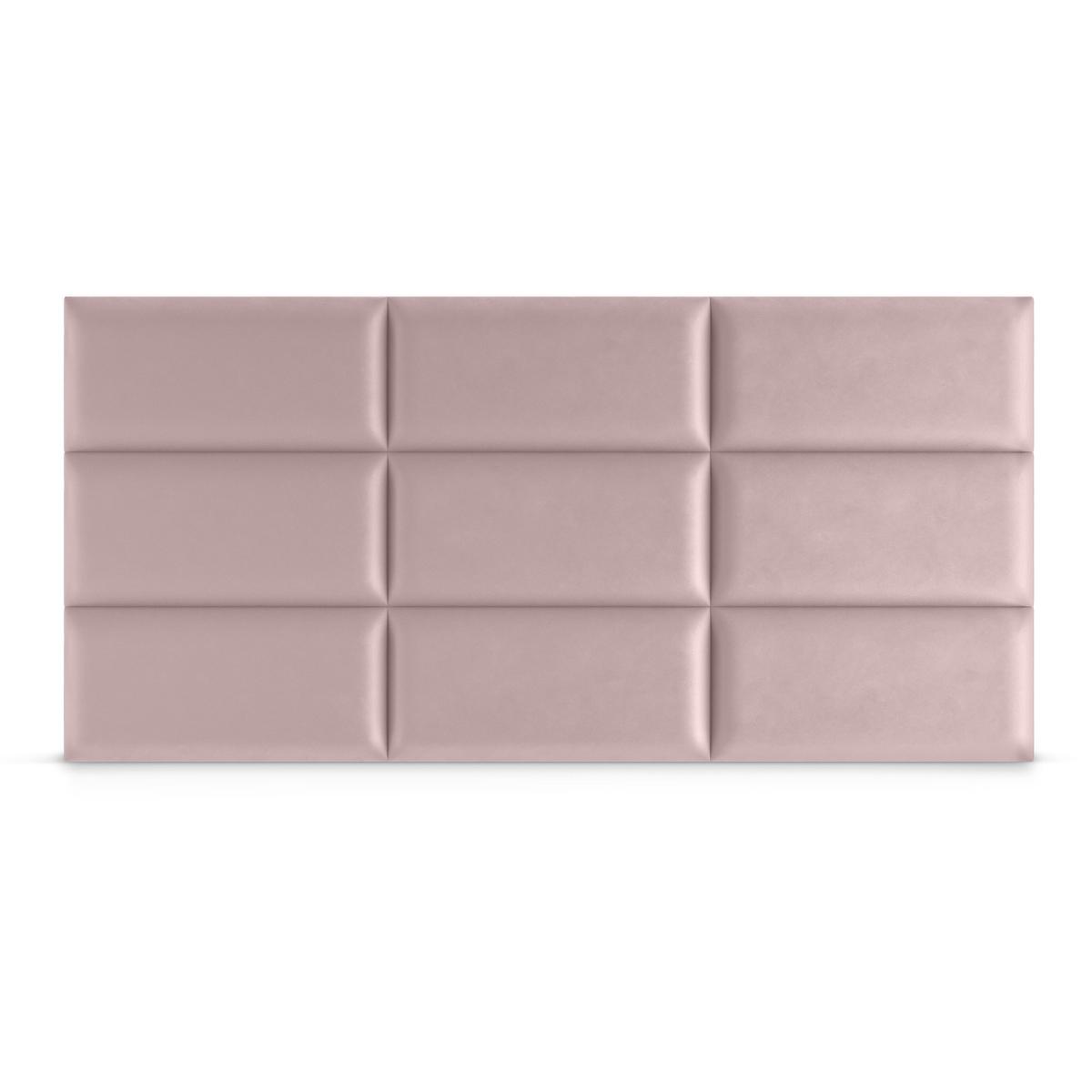 Panele tapicerowane 70x30 cm na ścianę prostokąt różowy nr. 4
