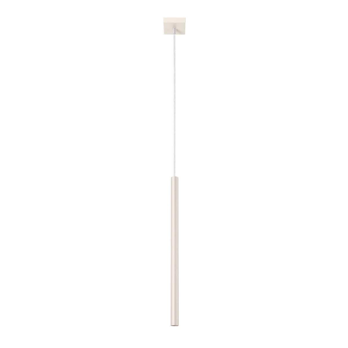 Lampa wisząca Pastelo 114x8x8cm do sypialni salonu beżowa