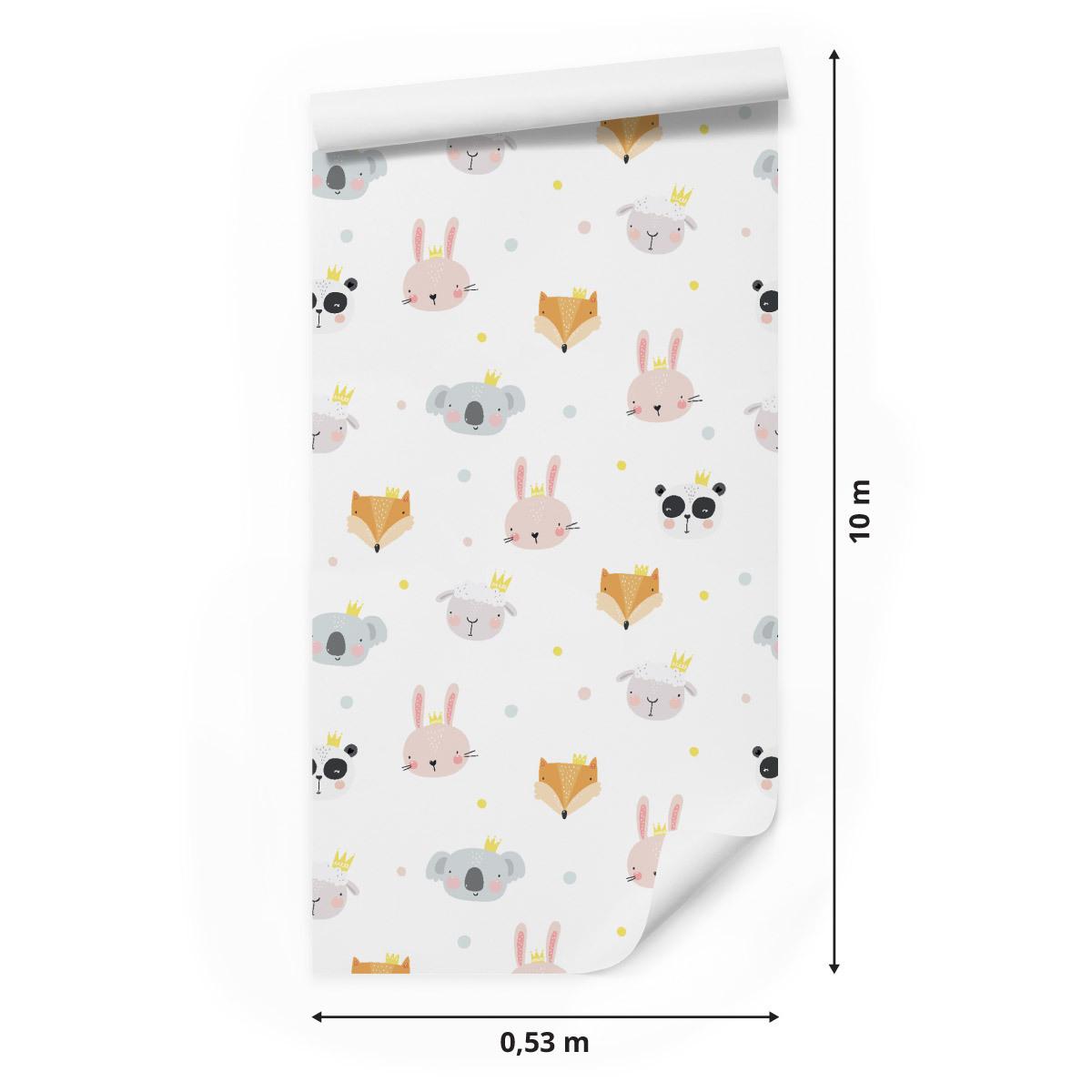 Tapeta dla dzieci zwierzątka lisy owieczki pandy  nr. 2