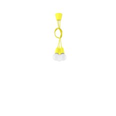 Lampa wisząca DIEGO 3 żółta 90x15x15cm nowoczesna E27 do salonu - Miniaturka zdjęcia nr 4