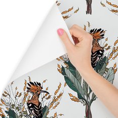 Tapeta – Dudki jak malowane, dekor w nowoczesnym stylu