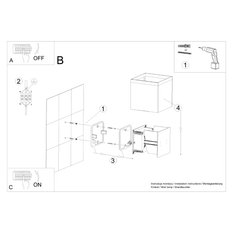 Kinkiet LUCA biały LED IP54 10x10x10cm nowoczesna lampa LED do salonu - Miniaturka zdjęcia nr 9