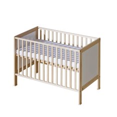 Łóżeczko dla niemowląt Basic 120x60 białe do pokoju dziecięcego