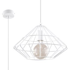 Lampa wisząca UMBERTO biała 120x32x32cm nowoczesna E27 do salonu - Miniaturka zdjęcia nr 1