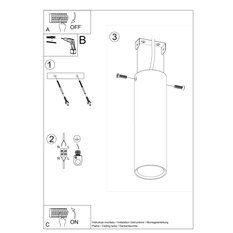 Plafon LAGOS 20 biały 20x6x6cm nowoczesna lampa GU10 do salonu  - Miniaturka zdjęcia nr 8