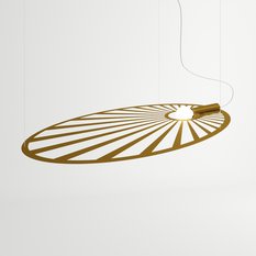 Lampa wisząca LEHDET złota 150x80x110cm nowoczesna E27 do salonu - Miniaturka zdjęcia nr 2