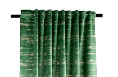 Zasłona ANDREAN 135x280 cm zielona welwetowa na taśmie 