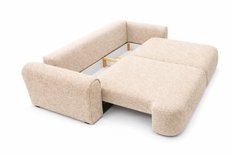 Kanapa z funkcją spania ITALY 250x100x82 cm FLOW 03 trzyosobowa sofa rozkładana beżowa - Miniaturka zdjęcia nr 8