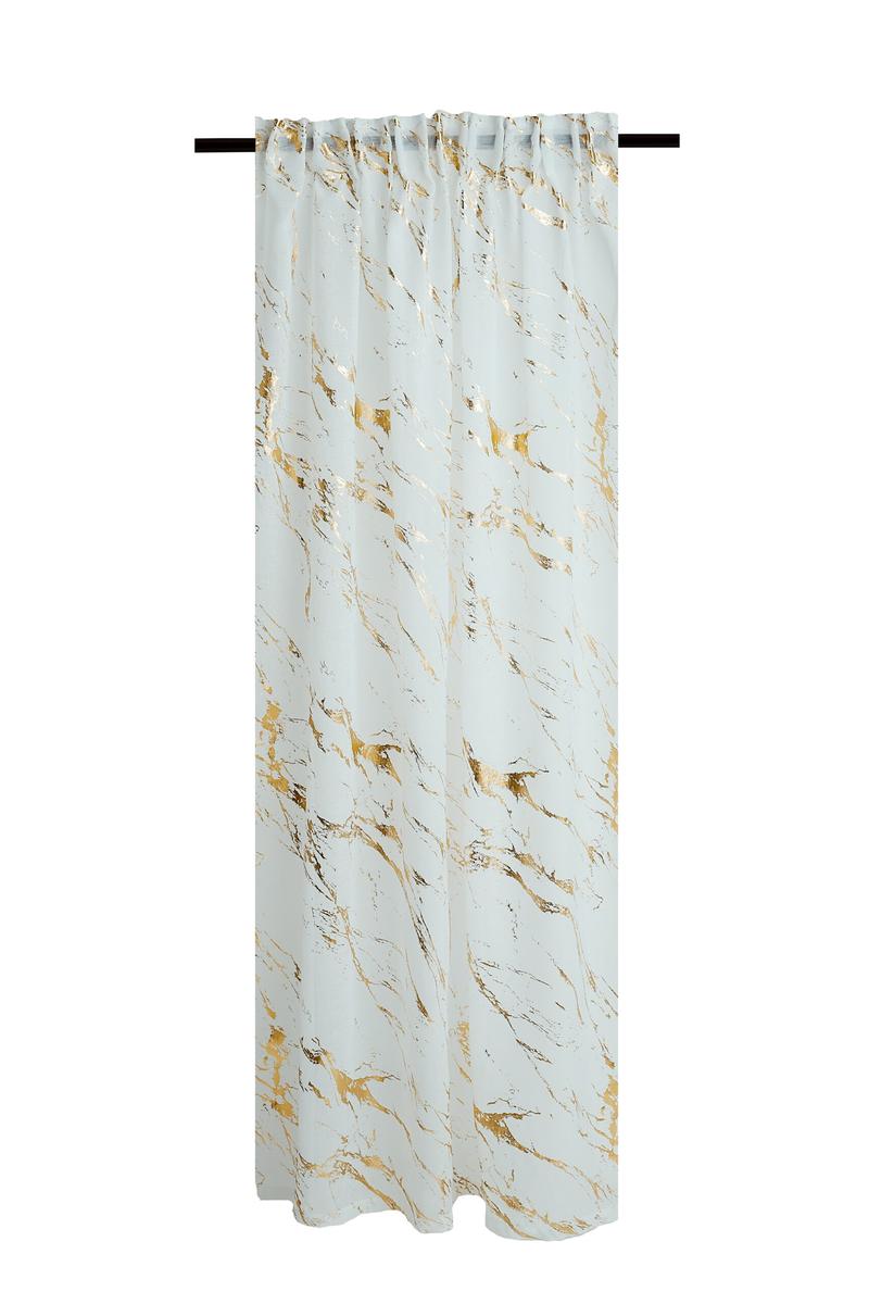 Firana ENDLESS CHIC GOLD LIGHT 140x270 cm biało złota na taśmie  nr. 4