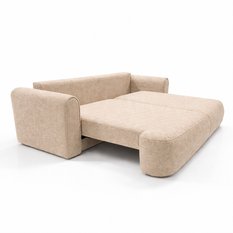 Kanapa z funkcją spania ITALY 250x100x82 cm FLOW 03 trzyosobowa sofa rozkładana beżowa - Miniaturka zdjęcia nr 6