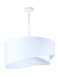 Lampa 50x23x93 cm do biura salonu sypialni wisząca asymetryczna biała - Miniaturka zdjęcia nr 1