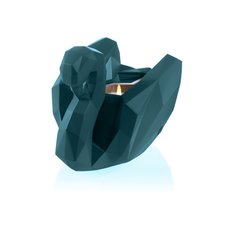 Świecznik Swan Low-Poly Dark Turquoise Poli - Miniaturka zdjęcia nr 2