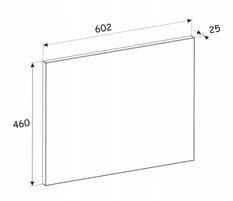 Blat do szafki łazienkowej 60x46 cm dąb olejowany grubość 25 mm mdf do łazienki - Miniaturka zdjęcia nr 4