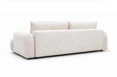 Kanapa rozkładana trzyosobowa Mediolan 250x112x90 cm LOOP 01 sofa z funkcją spania ivory - Miniaturka zdjęcia nr 8