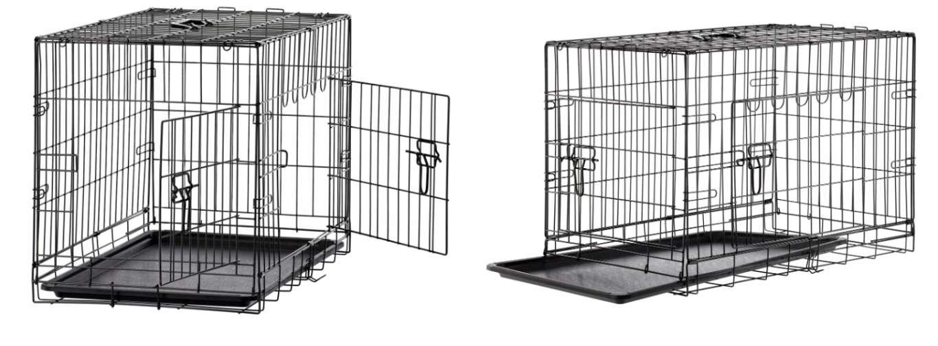 Klatka kojec 76x45x51,5 cm kennelowy metal dla psów i kotów dla zwierząt  nr. 3