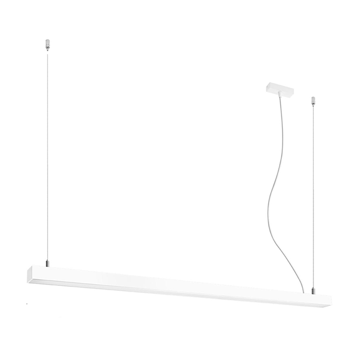 Lampa wisząca PINNE 150 biała 4000K 150x6x150cm nowoczesna LED do salonu