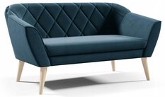 Sofa GLORIA 140x70x75 cm dwuosobowa w stylu skandynawskim MANILA beżowa do salonu - Miniaturka zdjęcia nr 2