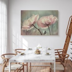 Obraz Na Płótnie Delikatne Kwiaty Pastelowe Tulipany 40x30 Natura - Miniaturka zdjęcia nr 4