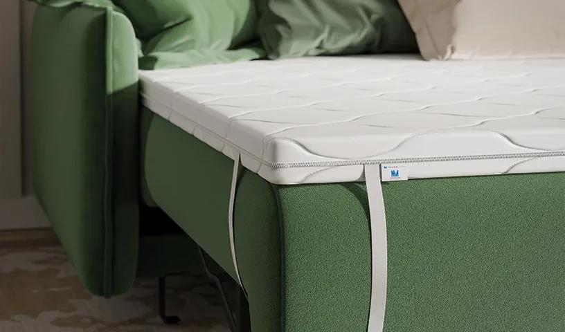 Materac nawierzchniowy 80x200 pianka elastyczna + kokos KOKOS PUR 6 cm H3/H4 nakładka topper z pokrowcem nr. 3