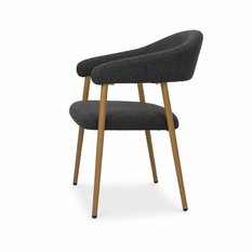 2x krzesło tapicerowane do jadalni VANO stelaż kolor dąb, tkanina szenil grafit cena za jedną sztukę 220 zł - Miniaturka zdjęcia nr 5