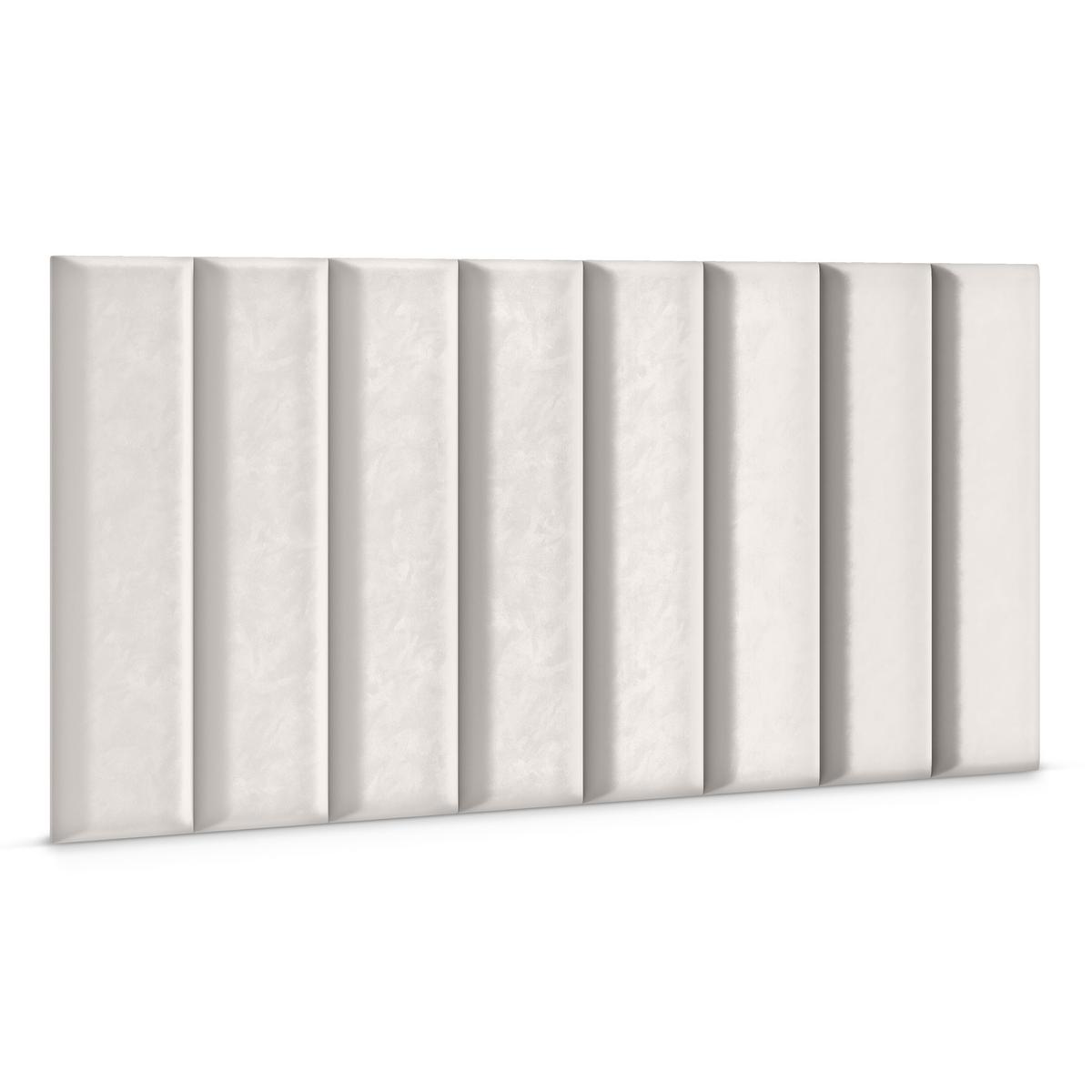 Panele tapicerowane 70x15 cm na ścianę prostokąt kremowy nr. 3