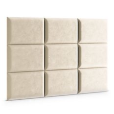 Panele tapicerowane  50x40 cm na ścianę magic velvet kremowy - Miniaturka zdjęcia nr 3