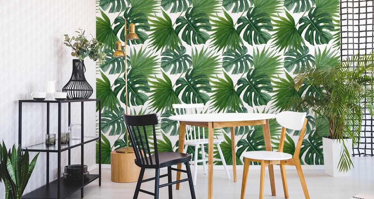 Tapeta Do Jadalni MONSTERA Palma Liście Tropikalne 53x1000  nr. 4