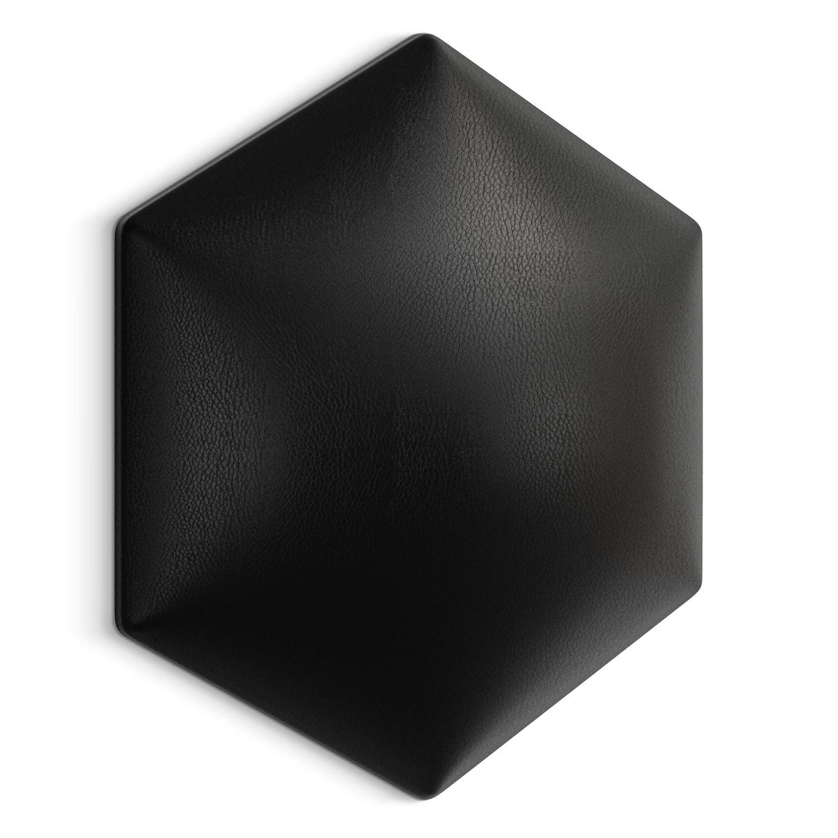 Panele tapicerowane 26x30 cm na ścianę hexagon grafitowy
